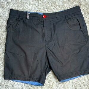 Katin Hand Crafted Shorts Men's Size 34 6.5" inseam Blue Climbing Rope Belt Loop